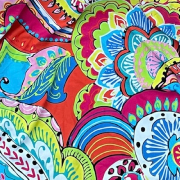 Anne Cole Paisley High-Neck Tankini Top - Picture 5 of 10